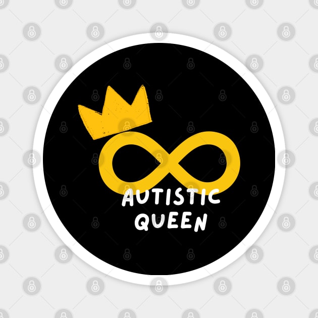 Autistic Queen Magnet by applebubble